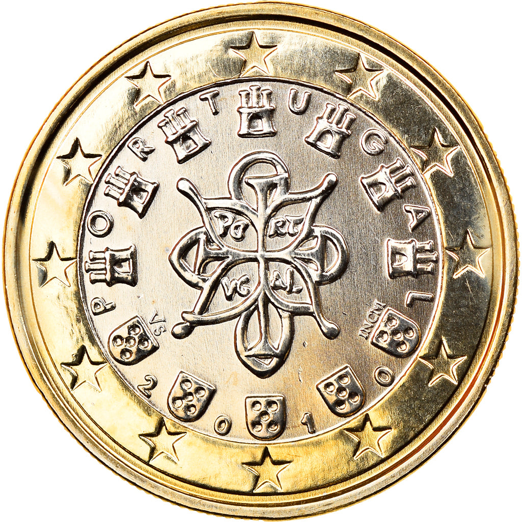 Portugal, Euro, 2010, Lisbon, MS(63), Bi-Metallic, KM:766