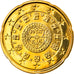 Portugal, 20 Euro Cent, 2010, Lisbonne, SPL, Laiton, KM:764