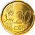 Portugal, 20 Euro Cent, 2010, Lisbon, SC, Latón, KM:764