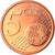 Portugal, 5 Euro Cent, 2010, Lisbon, MS(63), Aço Cromado a Cobre, KM:742