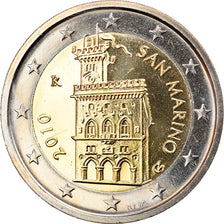 San Marino, 2 Euro, 2010, Rome, MS(63), Bi-Metallic, KM:486