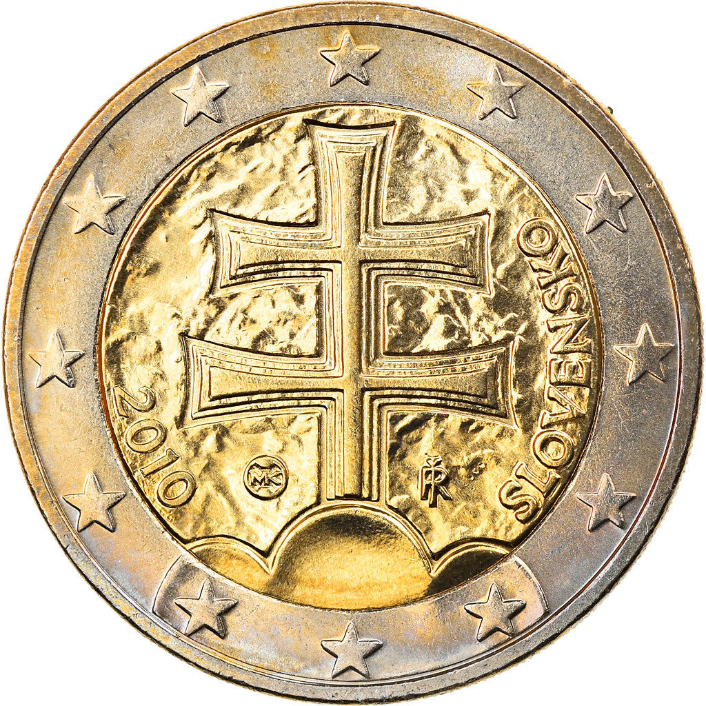 Slovakia, 2 Euro, 2010, Kremnica, MS(63), Bi-Metallic, KM:102