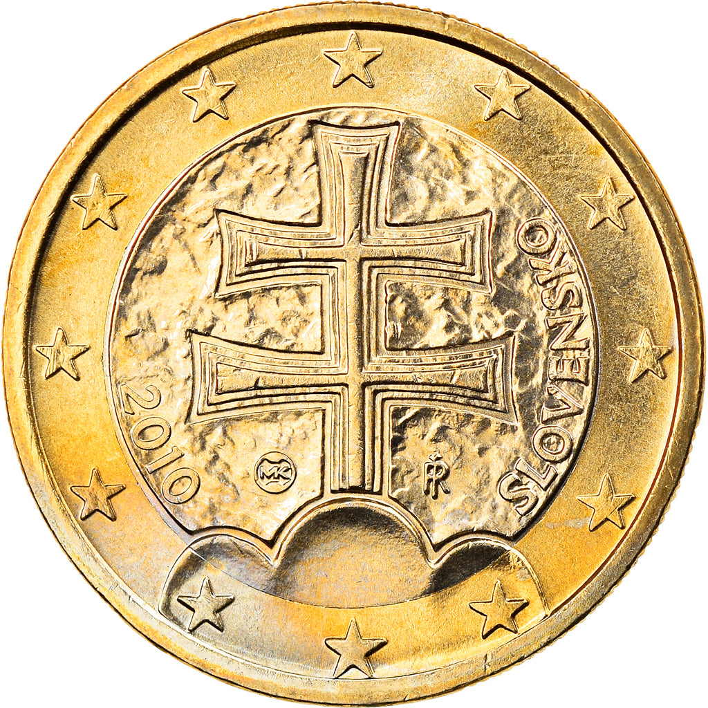 Slovakia, Euro, 2010, Kremnica, MS(63), Bi-Metallic, KM:101