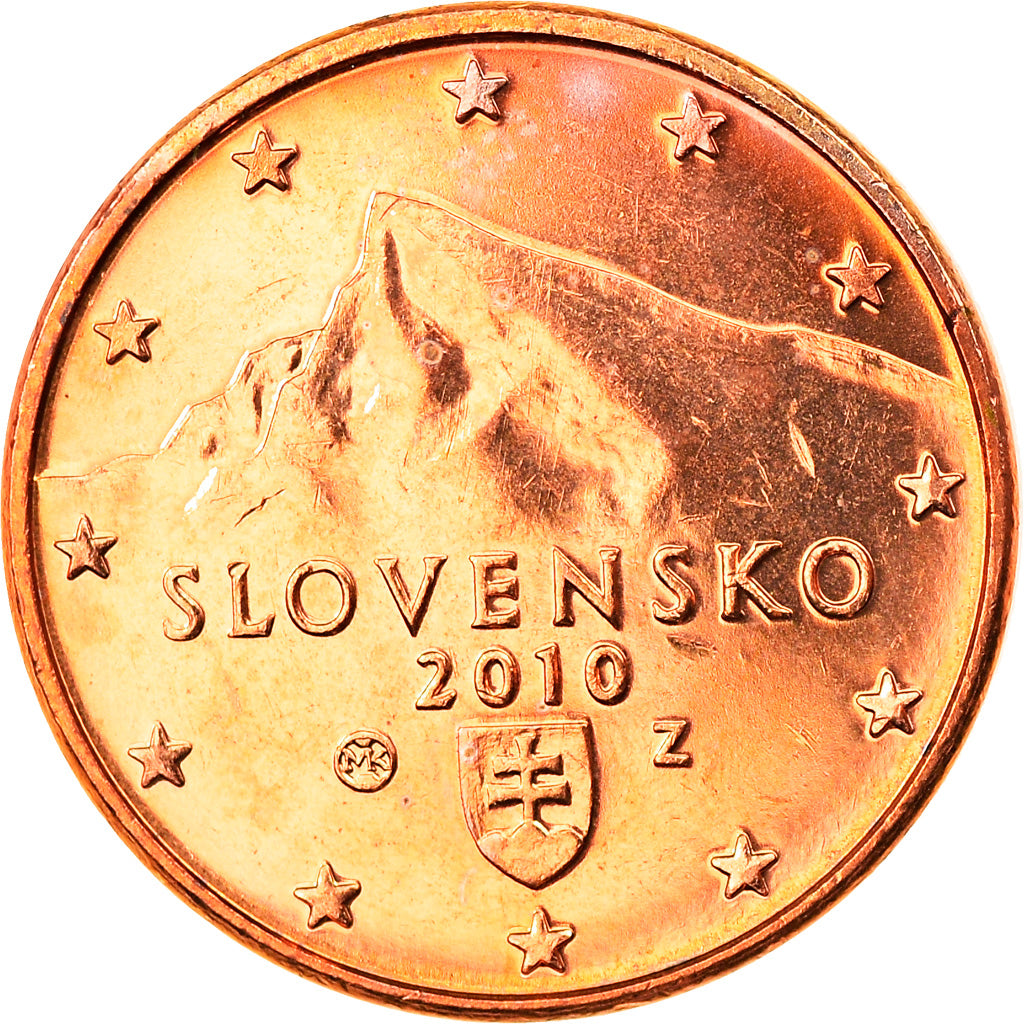Slovakia, Euro Cent, 2010, Kremnica, BU, MS(63), Copper Plated Steel, KM:95