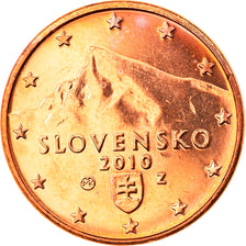 Slovakia, Euro Cent, 2010, Kremnica, BU, MS(63), Copper Plated Steel, KM:95