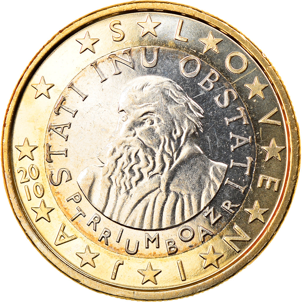 Slovenia, Euro, 2010, MS(63), Bi-Metallic, KM:74