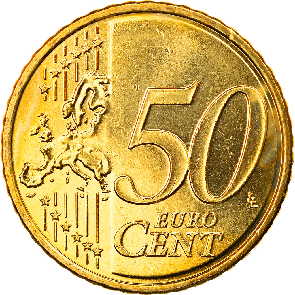 Slovenia, 50 Euro Cent, 2010, MS(63), Brass, KM:73