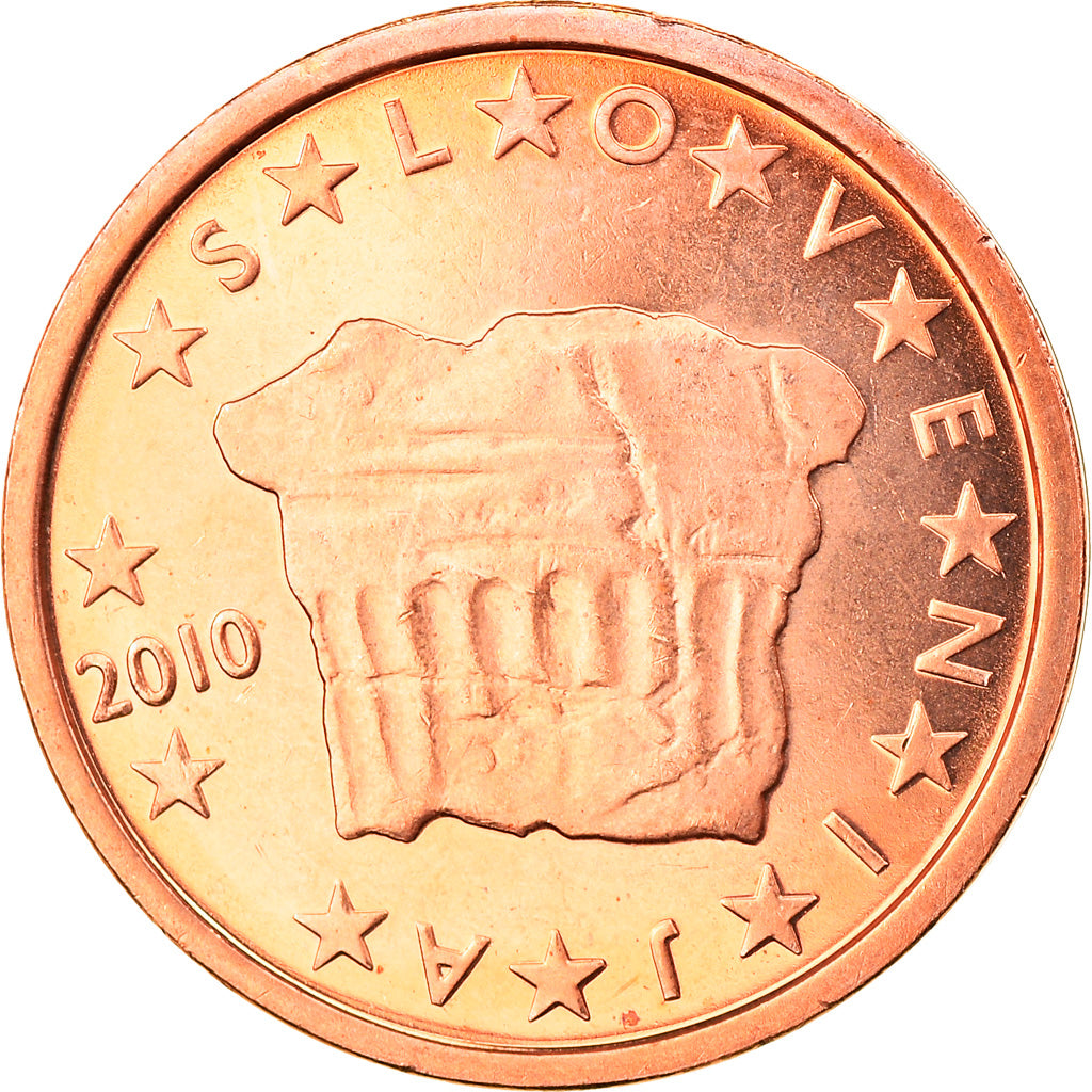 Slovenia, 2 Euro Cent, 2010, MS(63), Copper Plated Steel, KM:69