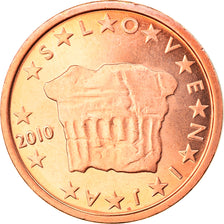 Slovenia, 2 Euro Cent, 2010, MS(63), Copper Plated Steel, KM:69