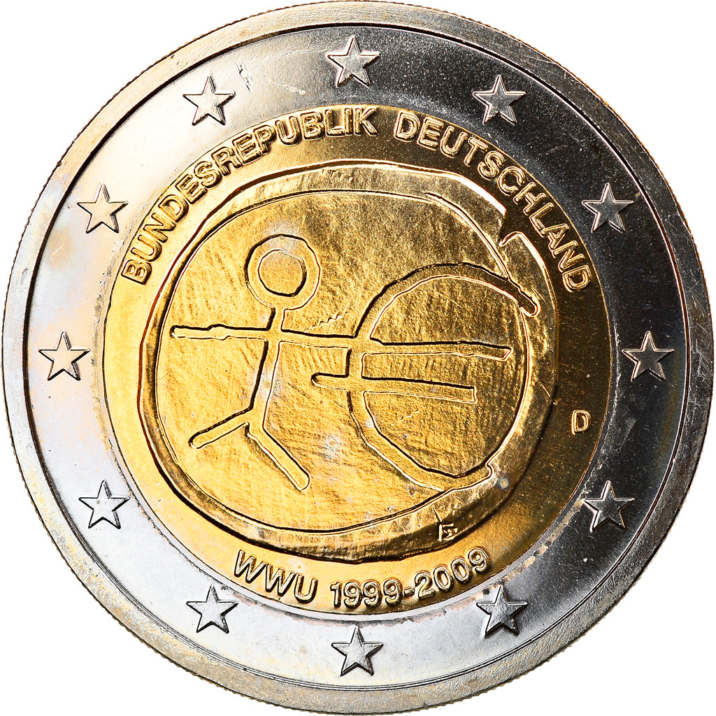 Germany, 2 Euro, EMU, 2009, Munich, MS(63), Bi-Metallic, KM:New