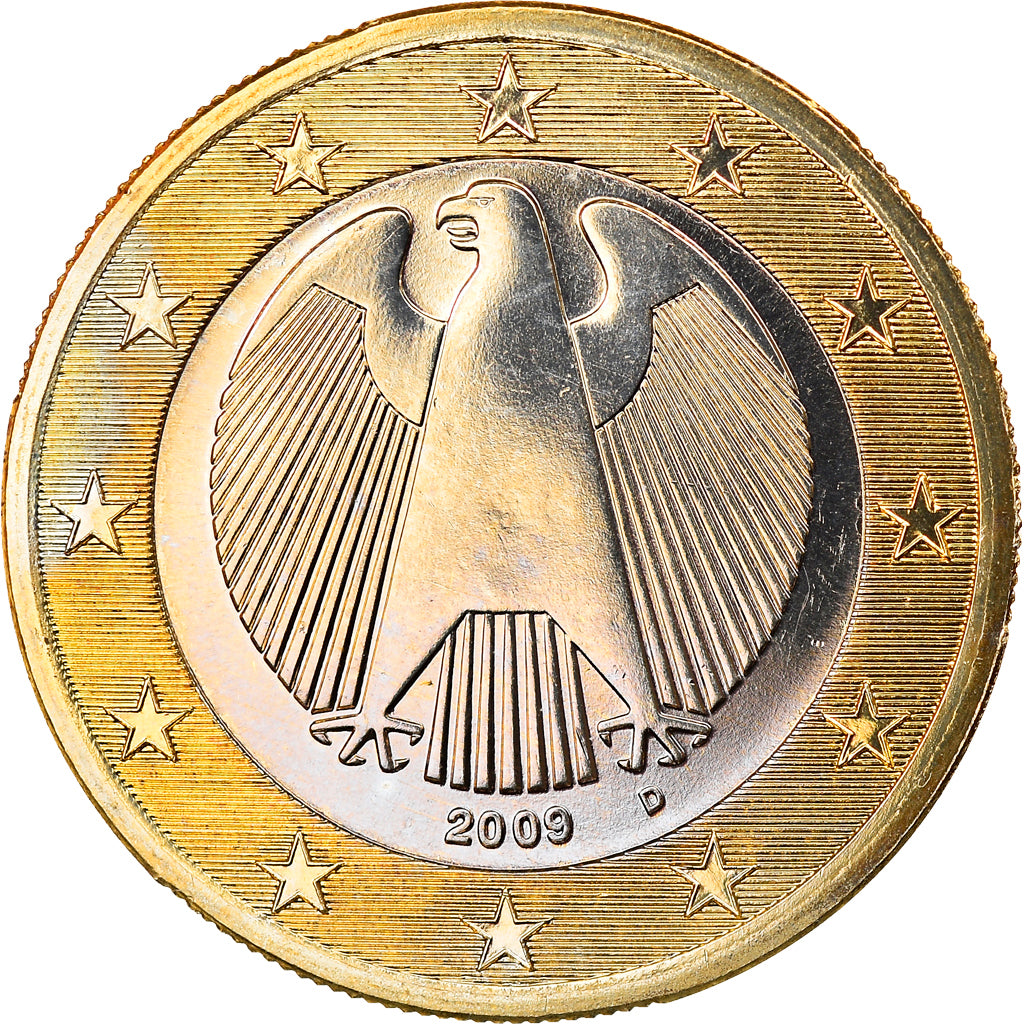 GERMANY - FEDERAL REPUBLIC, Euro, 2009, Munich, MS(63), Bi-Metallic, KM:257