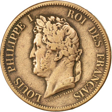 FRENCH COLONIES, 10 Centimes, 1844, Paris, KM #13, EF(40-45), Bronze, 19.80