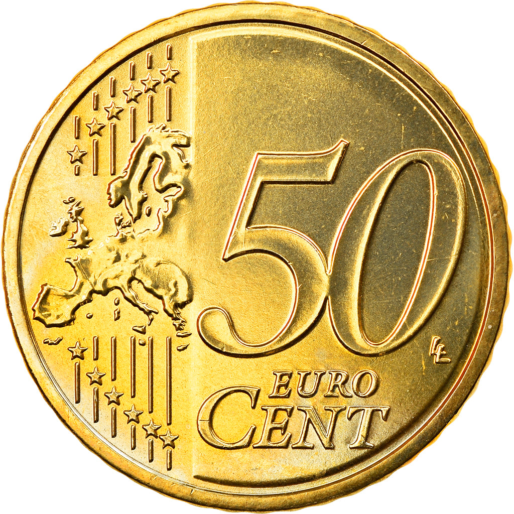 ALEMANHA - REPÚBLICA FEDERAL, 50 Euro Cent, 2009, Munich, MS(63), Latão