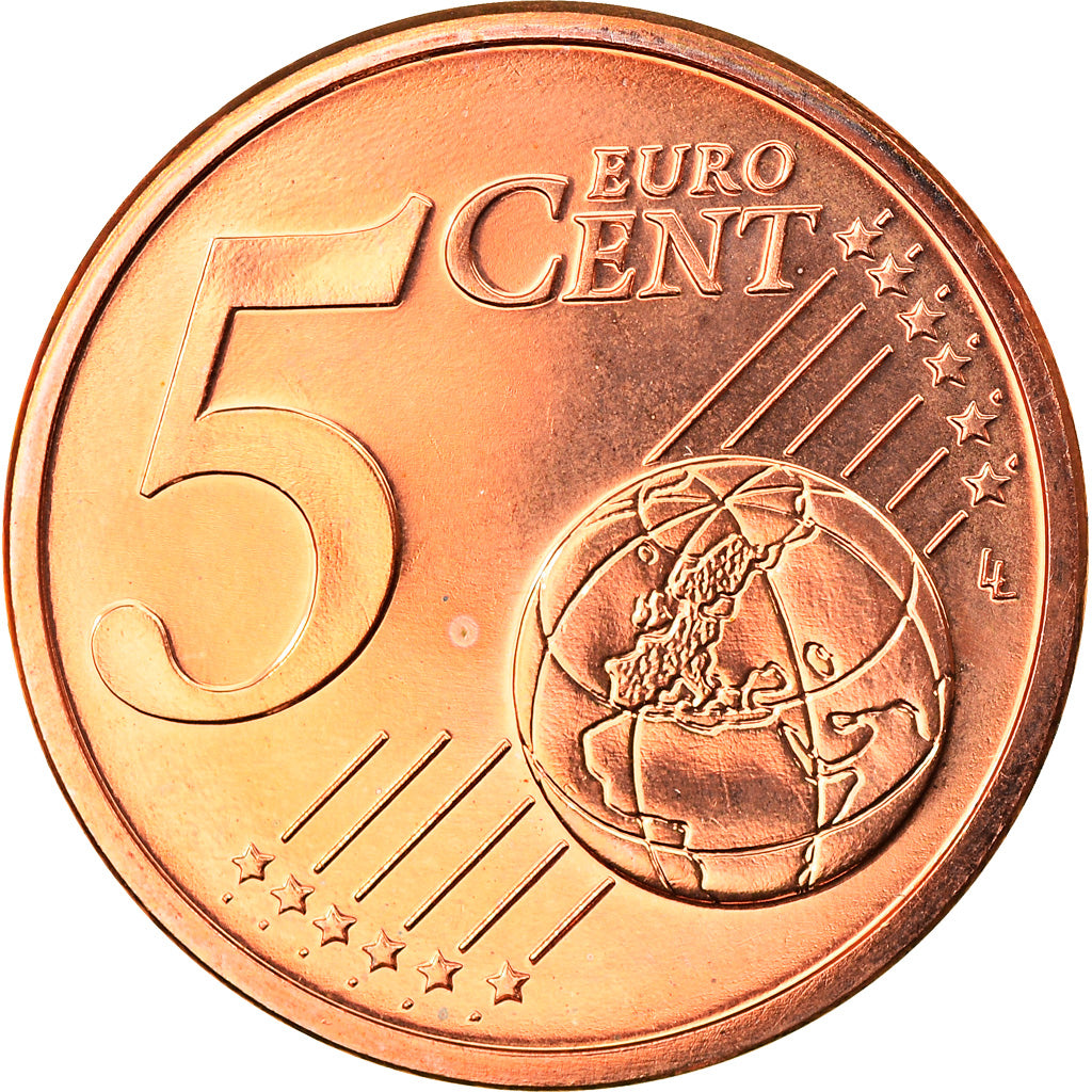 ALEMANHA - REPÚBLICA FEDERAL, 5 Euro Cent, 2009, Munich, MS(63), Aço Cromado a