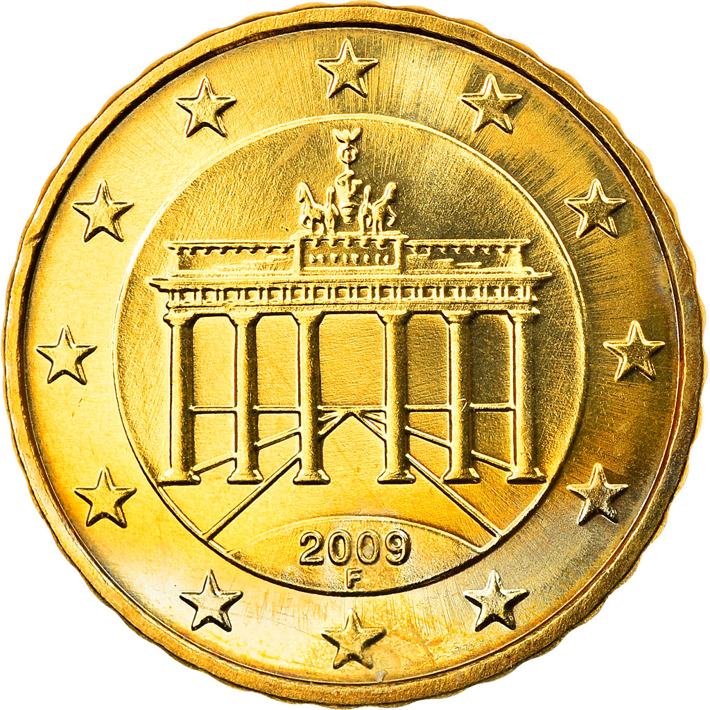 GERMANIA - REPUBBLICA FEDERALE, 10 Euro Cent, 2009, Stuttgart, SPL, Ottone