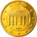 GERMANY - FEDERAL REPUBLIC, 50 Euro Cent, 2009, Karlsruhe, MS(63), Brass, KM:256
