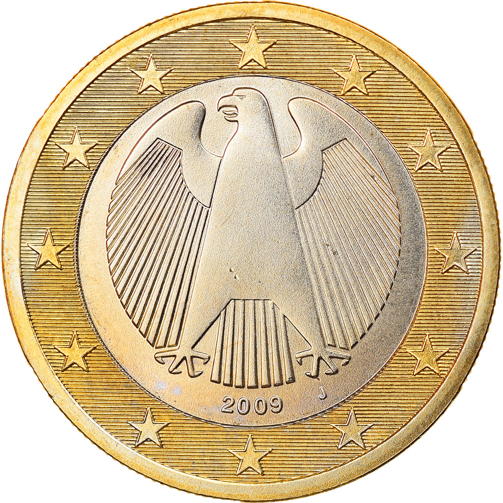 GERMANY - FEDERAL REPUBLIC, Euro, 2009, Hambourg, MS(63), Bi-Metallic, KM:257