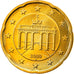 ALEMANHA - REPÚBLICA FEDERAL, 20 Euro Cent, 2009, Hambourg, MS(63), Latão