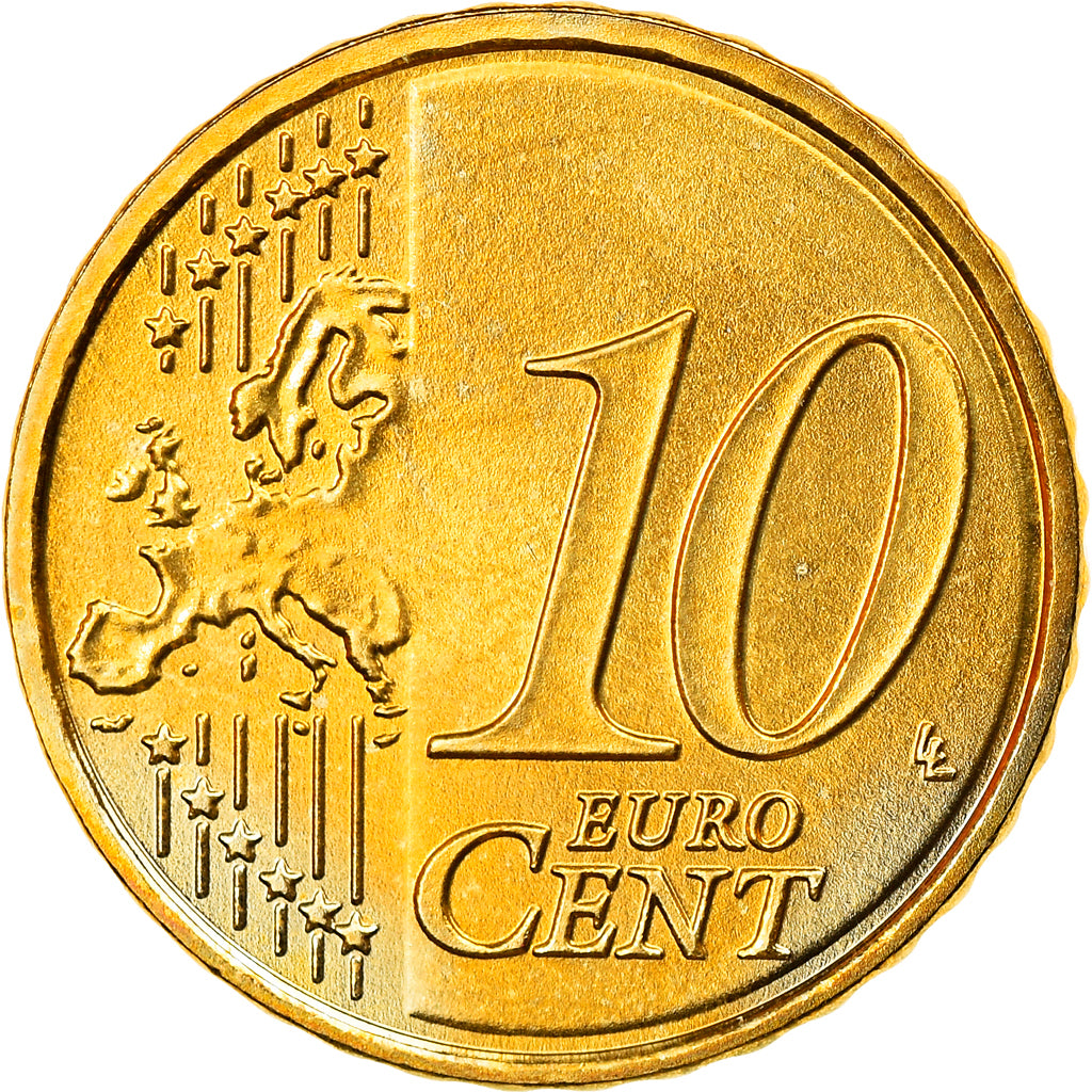 ALEMANHA - REPÚBLICA FEDERAL, 10 Euro Cent, 2009, Hambourg, MS(63), Latão
