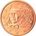 France, 5 Euro Cent, 2009, Paris, MS(63), Copper Plated Steel, Gadoury:3