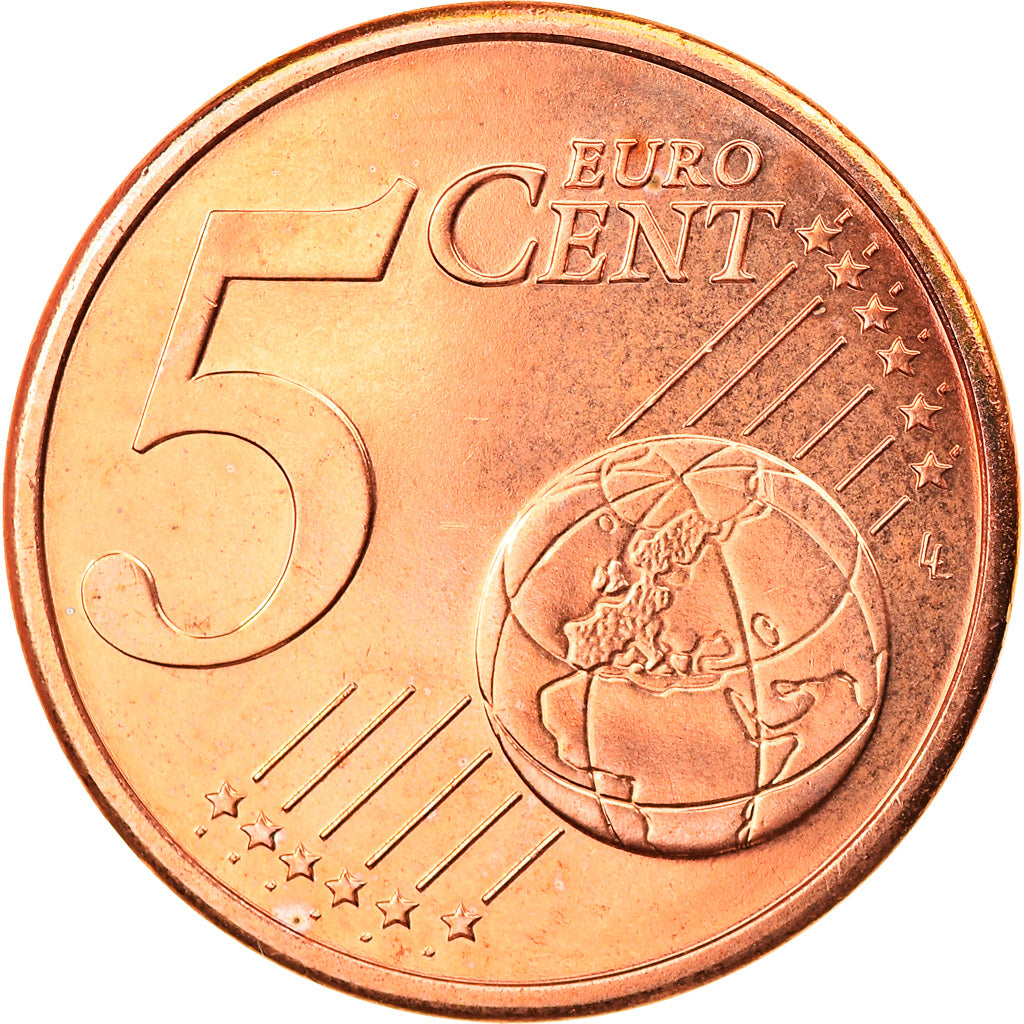 France, 5 Euro Cent, 2009, Paris, MS(63), Copper Plated Steel, Gadoury:3