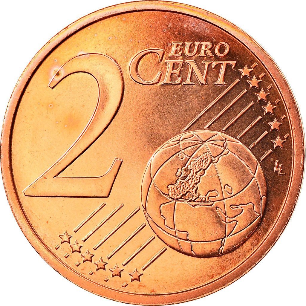 Francja, 2 Euro Cent, 2009, Paris, MS(63), Miedź platerowana stalą, Gadoury:2