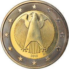 GERMANY - FEDERAL REPUBLIC, 2 Euro, 2010, Munich, MS(63), Bi-Metallic, KM:258