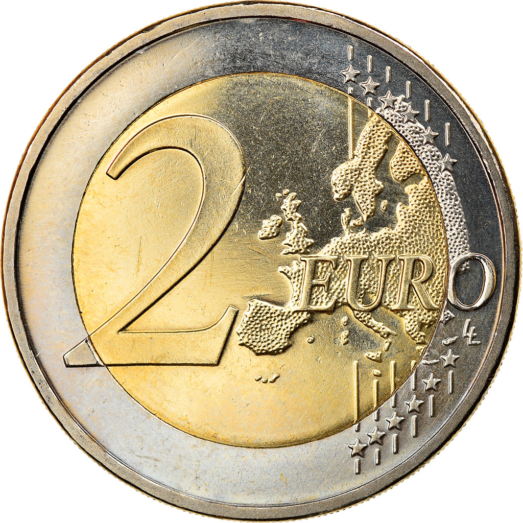 ALEMANHA - REPÚBLICA FEDERAL, 2 Euro, 2010, Stuttgart, AU(55-58), Bimetálico