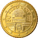 Autriche, 50 Euro Cent, 2002, SPL, Laiton, KM:3087