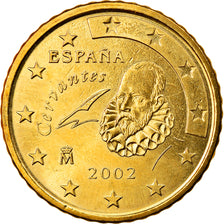 Spagna, 50 Euro Cent, 2002, Madrid, SPL, Ottone, KM:1045