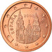 Spanien, 2 Euro Cent, 2002, Madrid, SS+, Copper Plated Steel, KM:1041