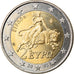 Greece, 2 Euro, 2002, Athens, BU, MS(63), Bi-Metallic, KM:188
