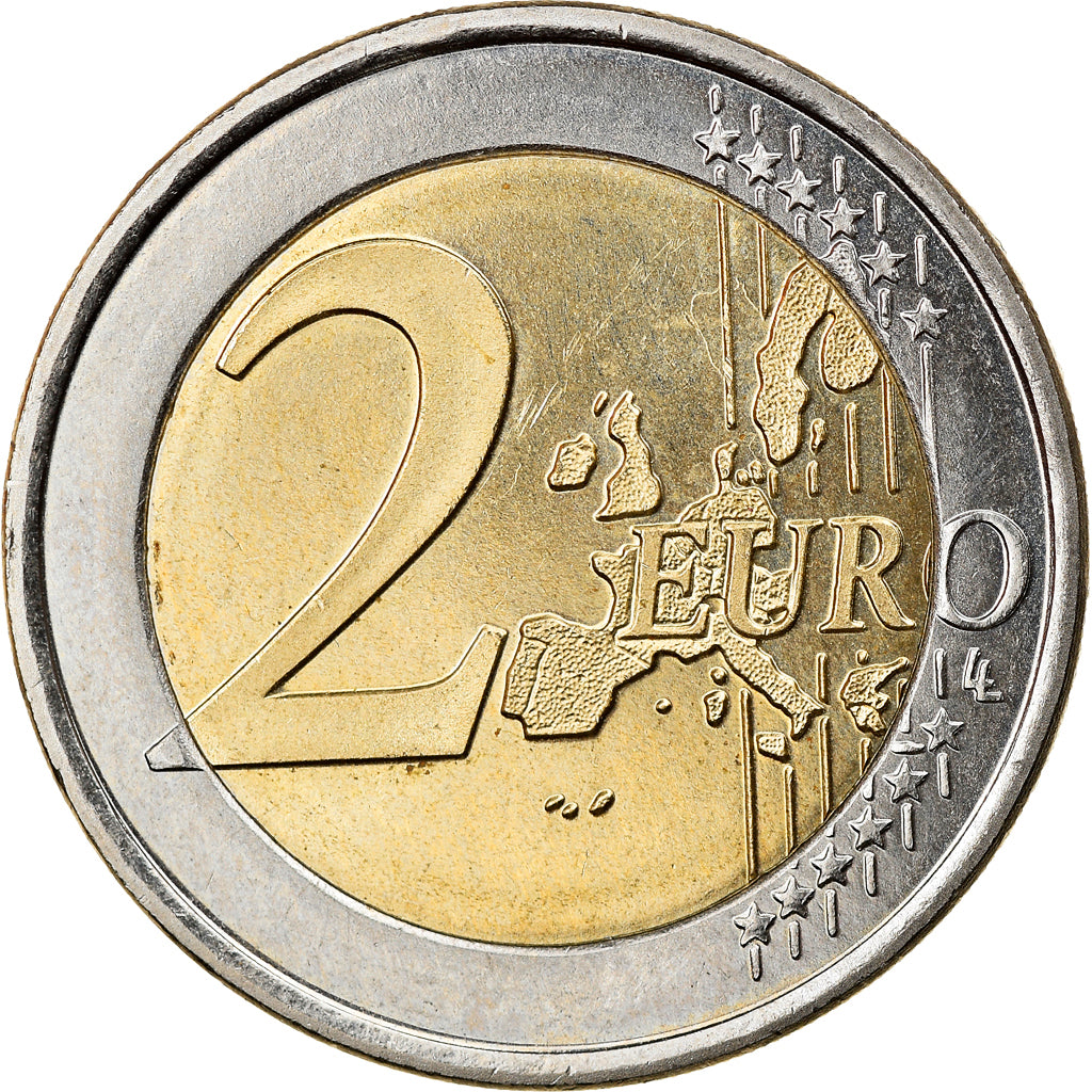 Greece, 2 Euro, 2002, Athens, BU, MS(63), Bi-Metallic, KM:188