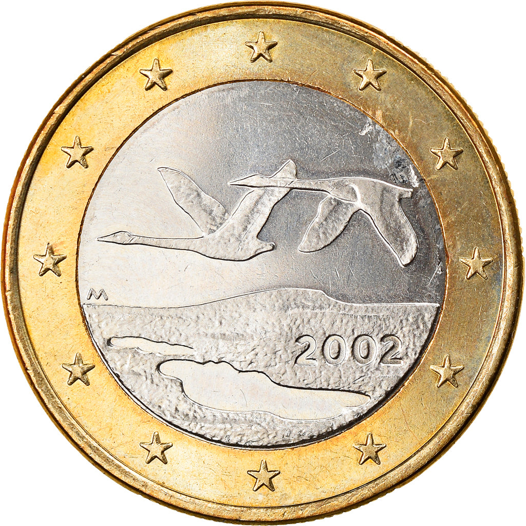 Finland, Euro, 2002, Vantaa, MS(63), Bi-Metallic, KM:104