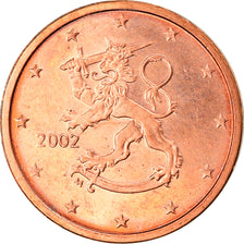 Finland, 2 Euro Cent, 2002, Vantaa, UNC-, Copper Plated Steel, KM:99
