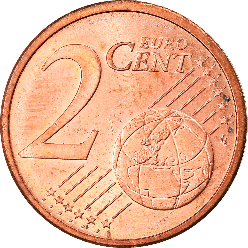 IRELAND REPUBLIC, 2 Euro Cent, 2002, Sandyford, AU(50-53), Copper Plated Steel