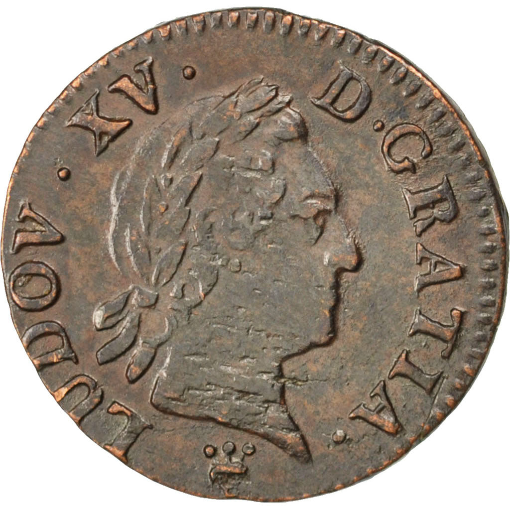 FRANCE, Liard à la vieille tête, Liard, 1769, Reims, KM #543.9, EF(40-45), Coppe