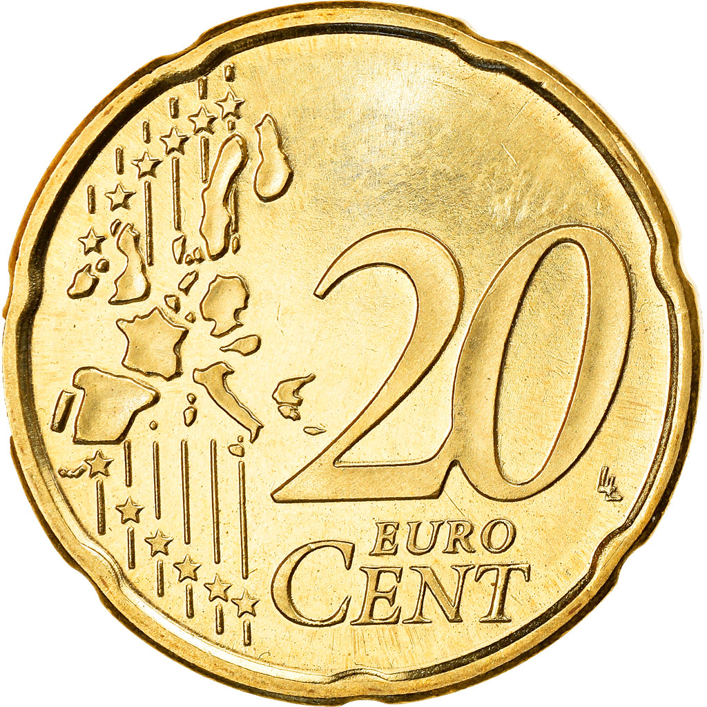 Finland, 20 Euro Cent, 1999, Vantaa, MS(63), Brass, KM:102