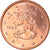 Finlandia, 5 Euro Cent, 1999, Vantaa, MBC+, Cobre chapado en acero, KM:100