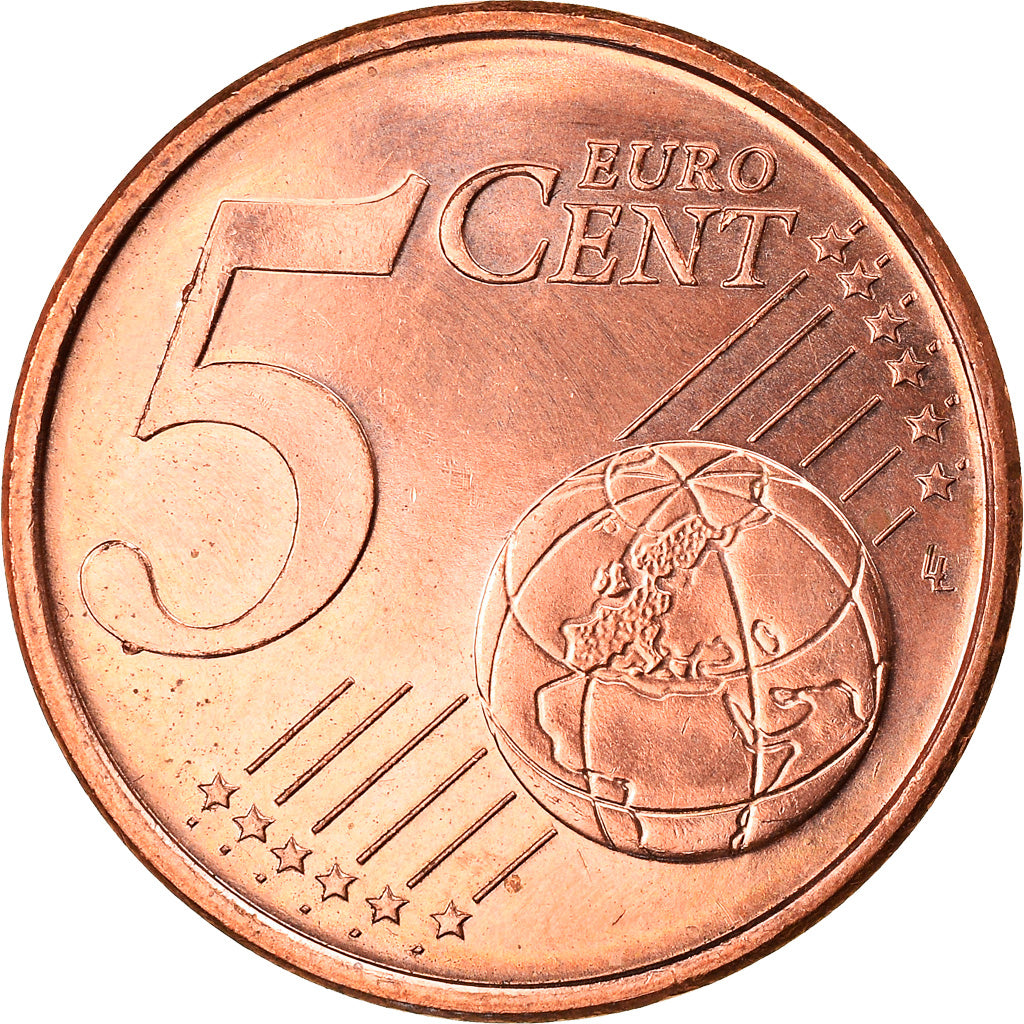 Finlândia, 5 Euro Cent, 1999, Vantaa, AU(50-53), Aço Cromado a Cobre, KM:100