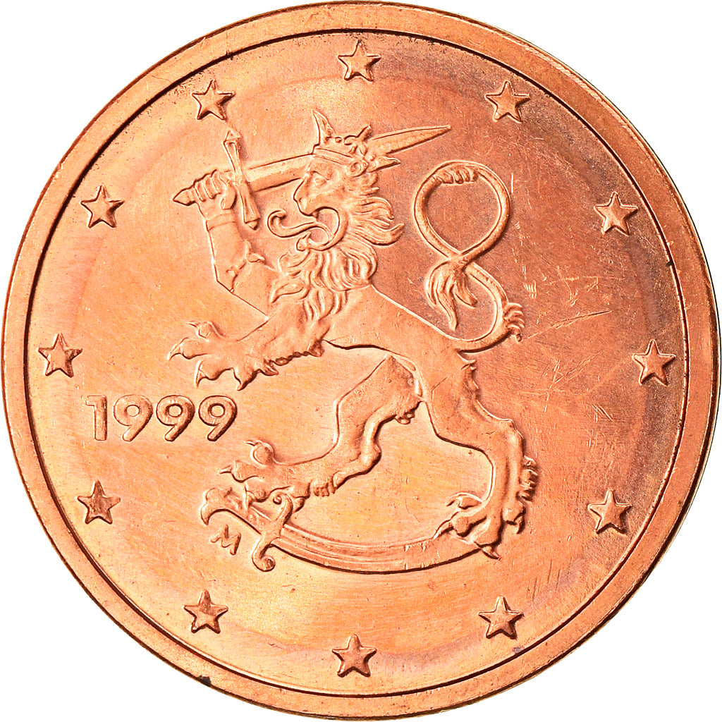 Finland, 2 Euro Cent, 1999, Vantaa, AU(50-53), Copper Plated Steel, KM:99