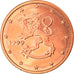 Finland, 2 Euro Cent, 1999, Vantaa, AU(50-53), Copper Plated Steel, KM:99