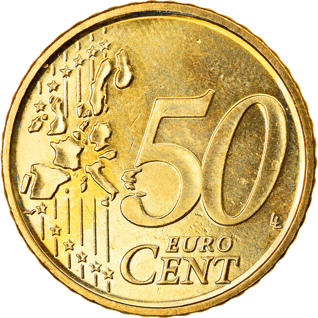 Belgium, 50 Euro Cent, 2000, Brussels, AU(55-58), Brass, KM:229