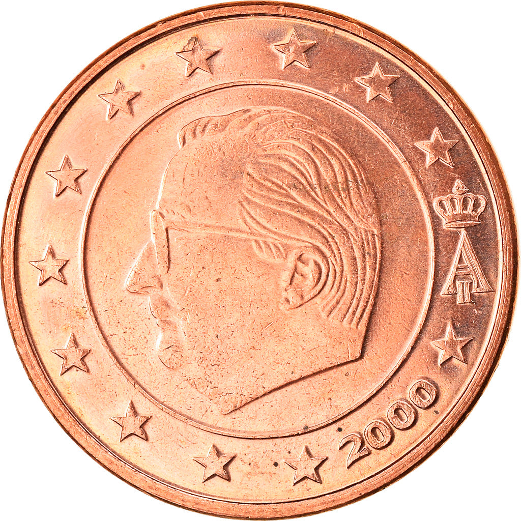 Belgium, 5 Euro Cent, 2000, Brussels, MS(63), Copper Plated Steel, KM:226