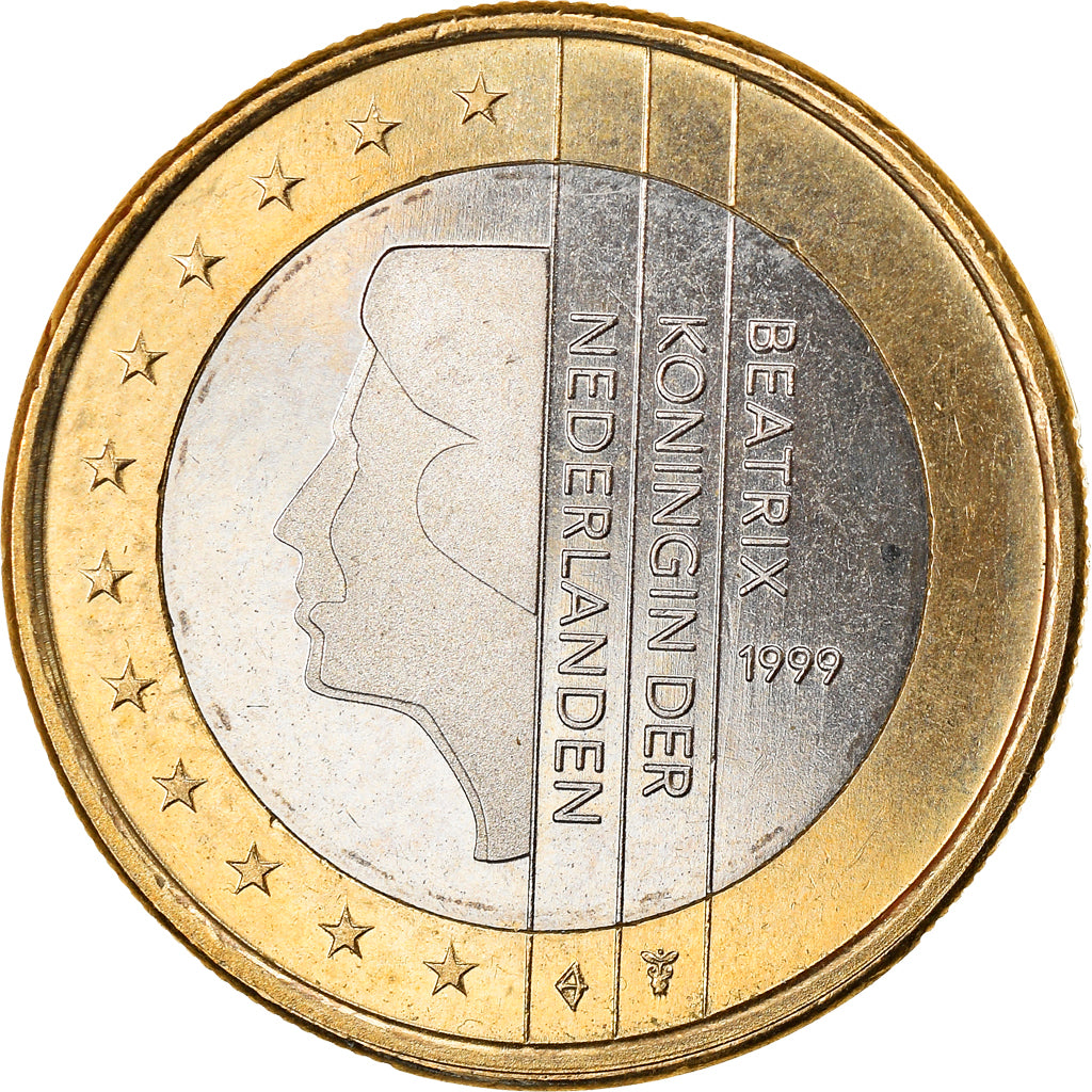 Pays-Bas, Euro, 1999, BE, SPL, Bi-Metallic, KM:New