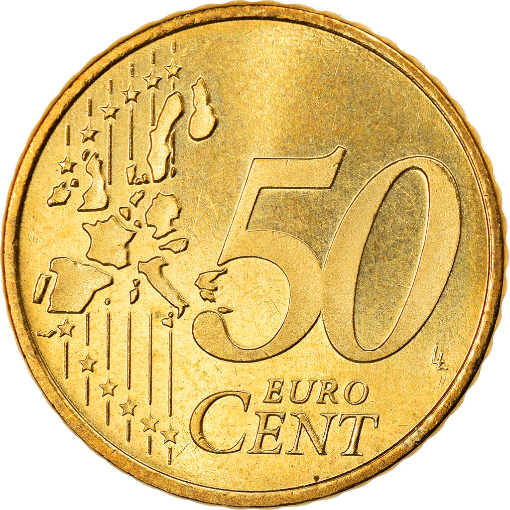 Netherlands, 50 Euro Cent, 1999, BE, MS(63), Bi-Metallic, KM:New