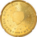 Netherlands, 20 Euro Cent, 1999, BE, MS(63), Brass, KM:New
