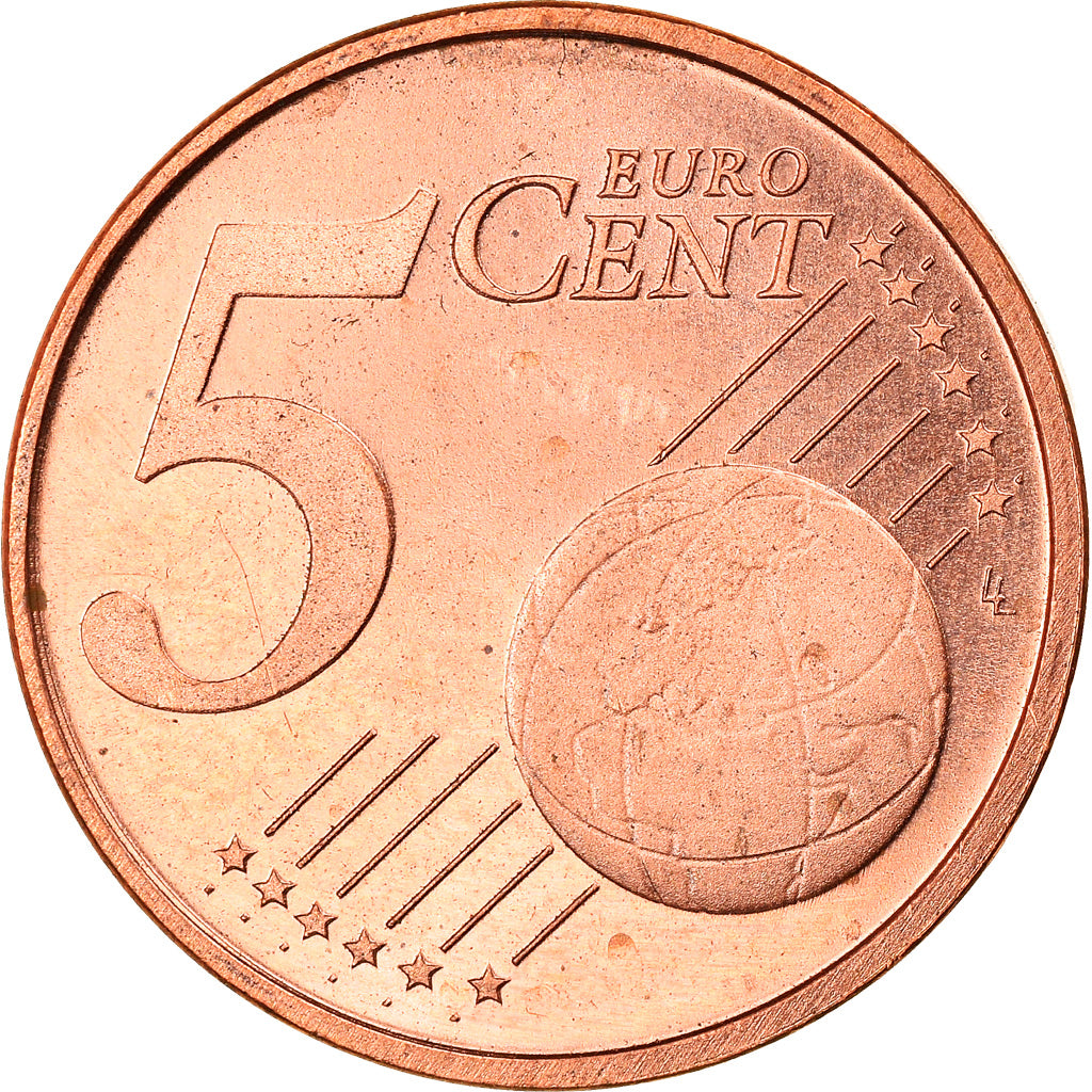 Netherlands, 5 Euro Cent, 1999, BE, MS(63), Copper Plated Steel, KM:New
