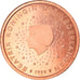Netherlands, 2 Euro Cent, 1999, BE, MS(63), Copper Plated Steel, KM:New