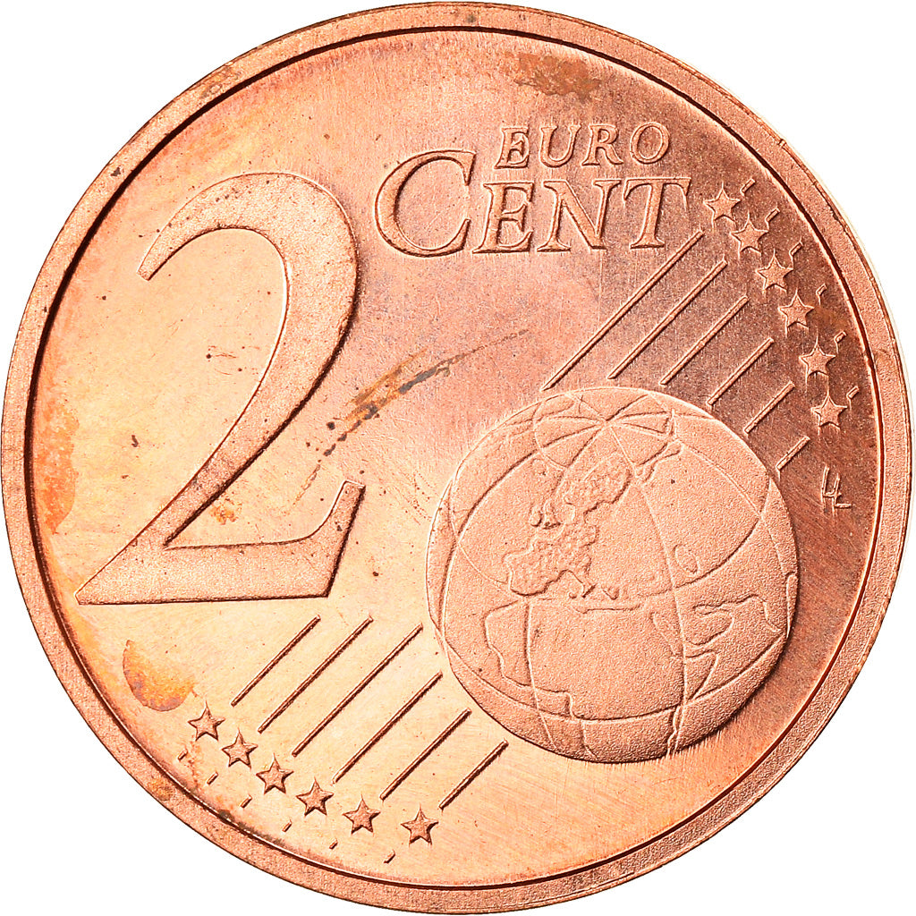 Netherlands, 2 Euro Cent, 1999, BE, MS(63), Copper Plated Steel, KM:New